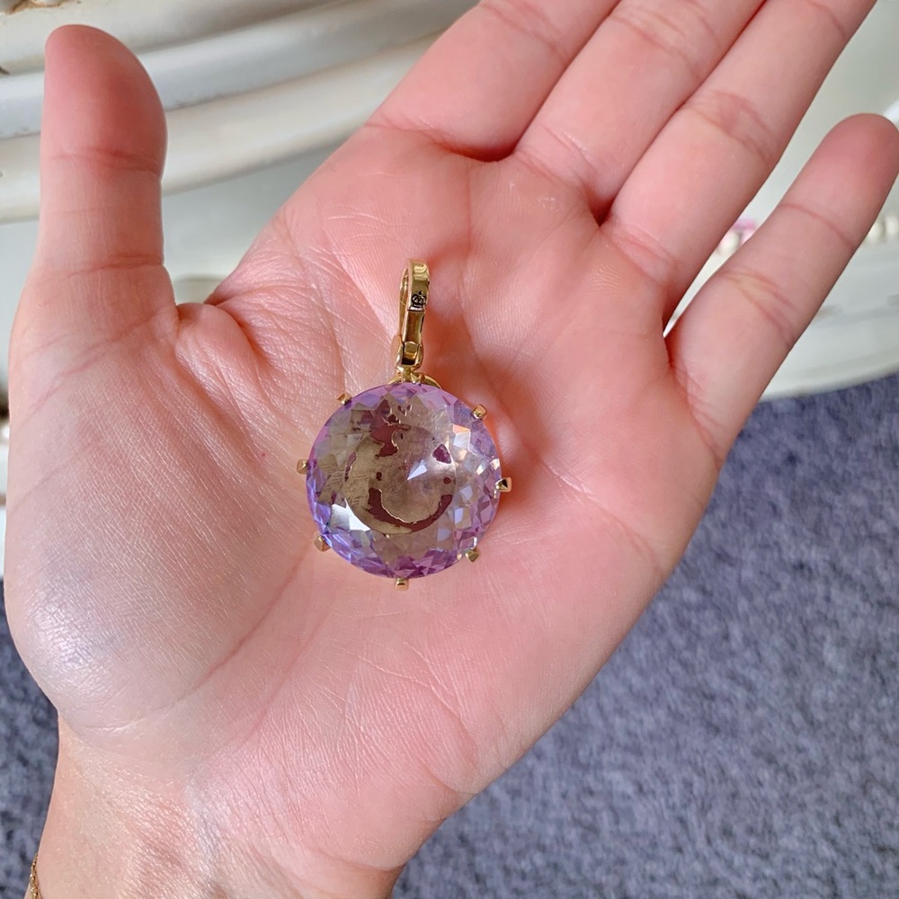 Juicy Couture Large Purple Rhinestone Charm